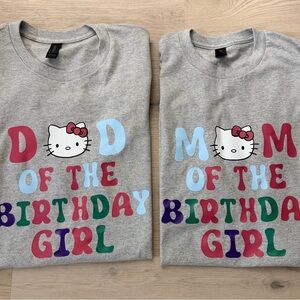 Hello Kitty Gray Family Birthday Tees